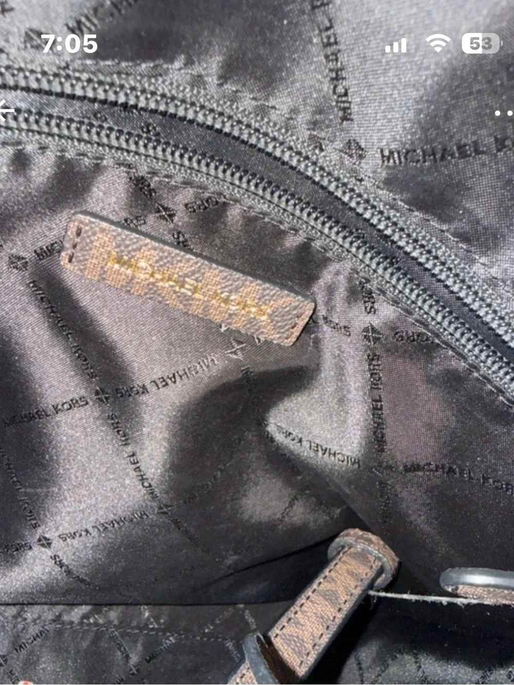 Michael Kors Brown MK Logo Tote